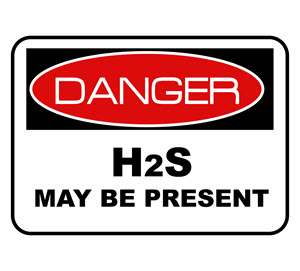 Danger H2S sign